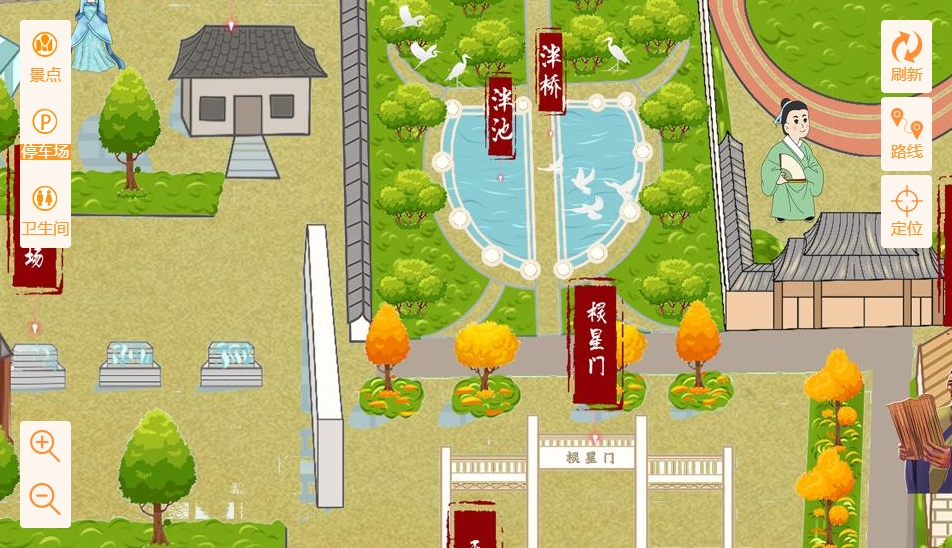 金波乡手绘地图景区语音讲解导览系统：智慧景区建设的基石